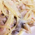マキノん's cooksnap of when they made サーモンクリームパスタ.