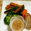 みゆwaco 's cooksnap of when they made 味噌ドレで〜焼豆腐・ササミの温野菜サラダ.