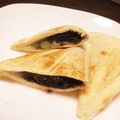 ayaakari's cooksnap of when they made 焼きあんぱん☆(大福ホットサンド)☆.