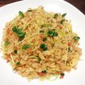ayaakari's cooksnap of when they made 鮭フレークとカイワレのチャーハン.