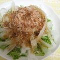 アズーロコンパクト's cooksnap of when they made ☆大好きなヒラヒラ大根の和風サラダ☆.