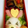 hiyure's cooksnap of when they made お箸一つで変身！ハートの卵焼き♪お弁当.