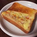 姉ぶた's cooksnap of when they made ピリ辛☆ベーコン＆チーズトースト.