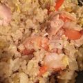 yuktab's cooksnap of when they made ＊鮭と海老のうま塩チャーハン＊.