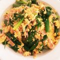 nyaatanto's cooksnap of when they made エシャレットの葉っぱで玉子とじ.