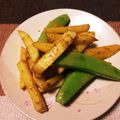 NakkiTukki's cooksnap of when they made スナップえんどうとじゃがいも*カレー炒め.