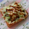 うに子's cooksnap of when they made 朝食に！オコ・トースト.
