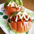 チョイコ's cooksnap of when they made 簡単チーズ焼きそばパン弁当.