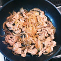 うーたんぽにょ's cooksnap of when they made 簡単☆豚こま生姜焼き丼.