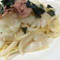 yumirinka's cooksnap of when they made ポン酢で決まり！新玉ねぎツナおろしパスタ.