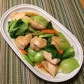 とりさん♡'s cooksnap of when they made 青梗菜（チンゲンサイ）と鶏肉の炒めもの.