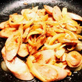 ののっく's cooksnap of when they made 魚肉ソーセージ☆マヨ酒粕仕上げ.