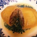 きっちん☆ハニー's cooksnap of when they made 鶏挽肉と玉葱の味噌酒生姜味の薄揚げ包み煮.