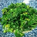 あきんこ１９'s cooksnap of when they made 菜の花の辛子和え.