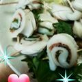 mkyキッチン's cooksnap of when they made 竹輪のしそ巻き.