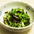 sakuni's cooksnap of when they made 根三つ葉の海苔わさび和え.