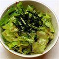 あおしんりょ's cooksnap of when they made さっぱり～レタスサラダ海苔風味.