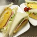 kitchen_mi's cooksnap of when they made ふわっふわ*お手軽厚焼き卵サンド.