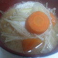 まいかるさー's cooksnap of when they made えのきとたまご味噌汁◆まるごと1個の卵.