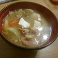 ピーチ♡チョコレート's cooksnap of when they made 夜のスピードお味噌汁☆トン汁風.
