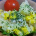 めかにか's cooksnap of when they made ハム．コーンポテトサラダ.