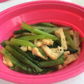mayunnu's cooksnap of when they made 電子レンジで小松菜と油揚げの煮浸し.