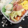 ゆけり３兄弟's cooksnap of when they made キャベツ♡♥ウインナーのマ酢タード和え.