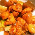 りんちゃ～'s cooksnap of when they made 鶏もも肉•ネギ•こんにゃくの照り焼き.