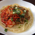 たなばたねずみ's cooksnap of when they made ずぼらさんのタマゴ納豆パスタ.