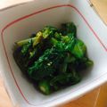 たきのぽぽ's cooksnap of when they made わさび菜のおひたし.