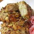こるまちゃん's cooksnap of when they made 豚小間と紅ショウガのお好み焼風天ぷら.