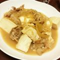 ゆっけどーん's cooksnap of when they made 余ったすき焼きのタレで！肉豆腐♪.