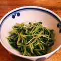 在宅ごはんのイタクラ's cooksnap of when they made シンプルな豆苗炒め.