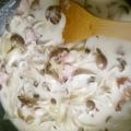 しまたなか's cooksnap of when they made 焼そばで仕上げる！アサリのクリームパスタ.