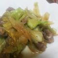 MofeMofee's cooksnap of when they made 砂肝とキャベツのオイスターソース炒め.