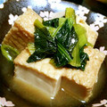 もこりーにょ's cooksnap of when they made 簡単煮物✳小松菜と厚揚げのたいたん.