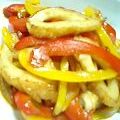 simachang's cooksnap of when they made ちくわとパプリカの炒め物☆.