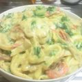 きゃんきょん's cooksnap of when they made ヘルシー豆乳カルボナーラ.