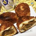 あずきちゃんだよ's cooksnap of when they made カレーリメイク！ロールパンでカレーパン.