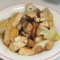 きらり流れ星's cooksnap of when they made 鶏と厚揚げとねぎの炒め煮.