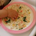 Dチャン's cooksnap of when they made 【離乳食後期～】簡単納豆クリームうどん☆.
