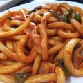 あかねこドリル's cooksnap of when they made 冷凍うどんで☆簡単美味しいナポリタン♪.