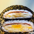 ちゃるまき's cooksnap of when they made ハムチーズおにぎらず.