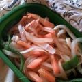 だく子's cooksnap of when they made スパイシーなカレー焼きうどん.