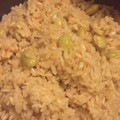 野っこ's cooksnap of when they made ＊簡単炊飯器で枝豆ご飯＊.