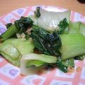 ゆうジュニア's cooksnap of when they made 青梗菜のニンニク炒め☆簡単にもう一品.