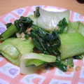 ゆうジュニア's cooksnap of when they made 青梗菜のニンニク炒め☆簡単にもう一品.