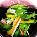 ツキちゃんママ's cooksnap of when they made 水菜とカニカマのサラダ.