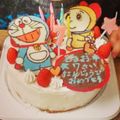 クックCM22GY☆'s cooksnap of when they made ドラえもん　バースディケーキ.