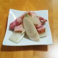 yumiboc's cooksnap of when they made ウドとベーコンの炒め物.